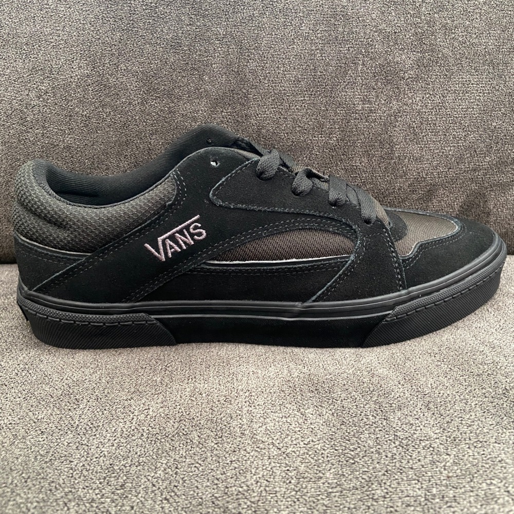 Vans Colson Sneakers Men 9.5 Black Suede Mesh Skate Chunky Gum Sole Low Top Shoe